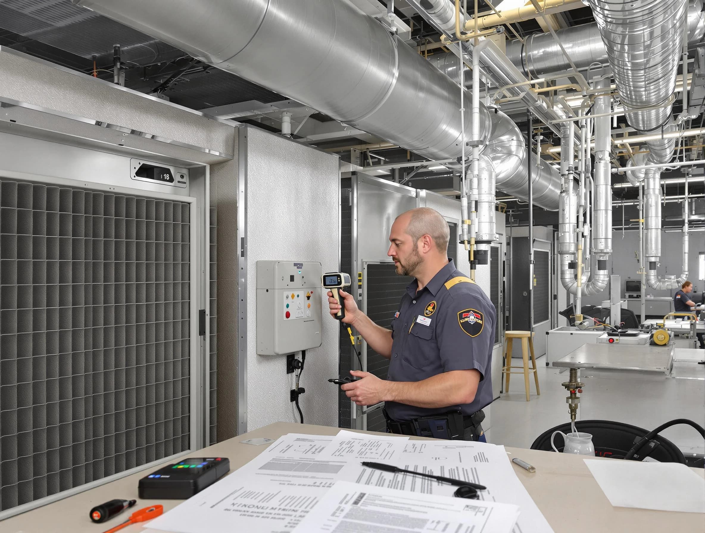 Professional filter system inspection by Easton Air Duct Cleaning in Easton