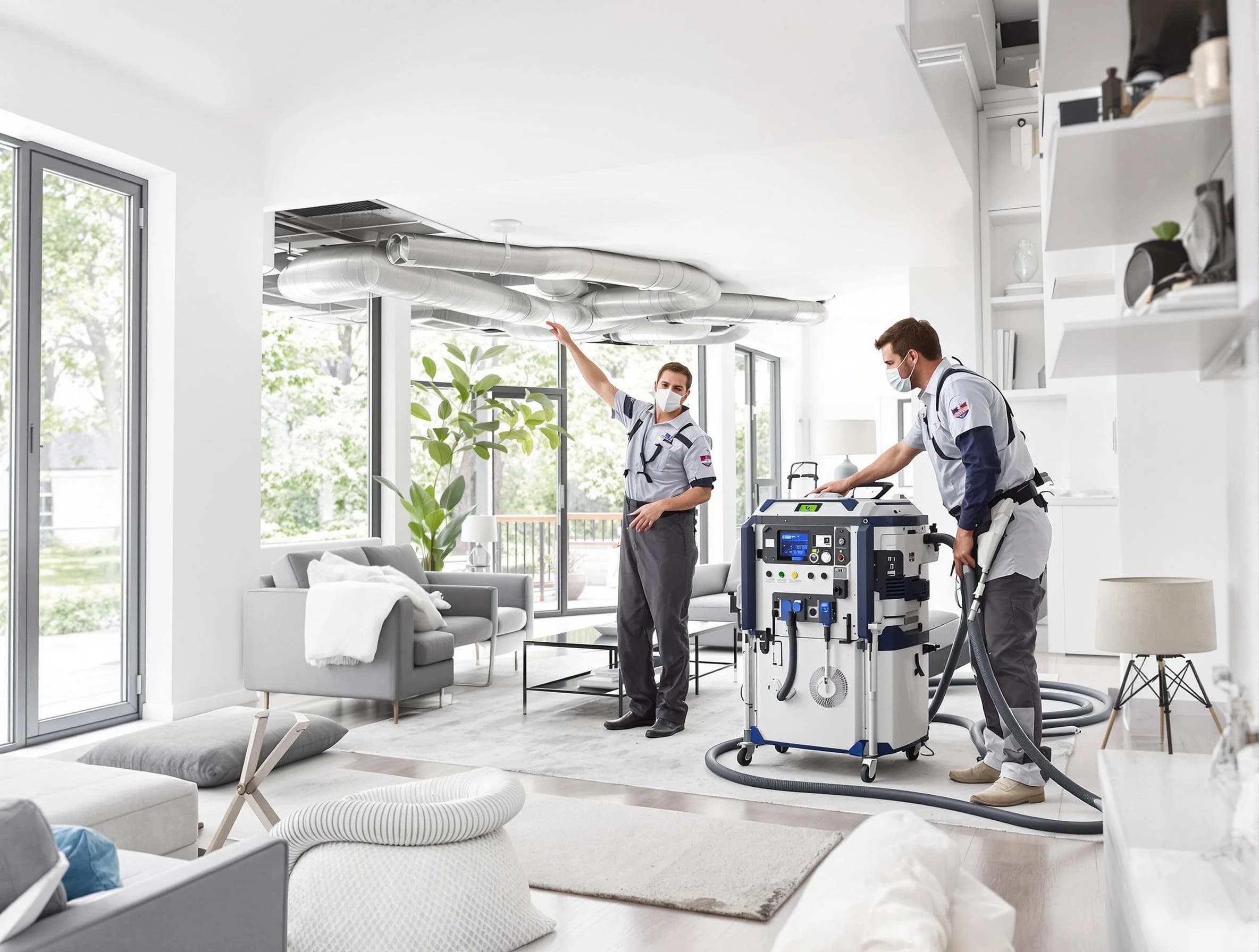 Easton Air Duct Cleaning professional conducting pure air duct cleaning with state-of-the-art equipment in Easton