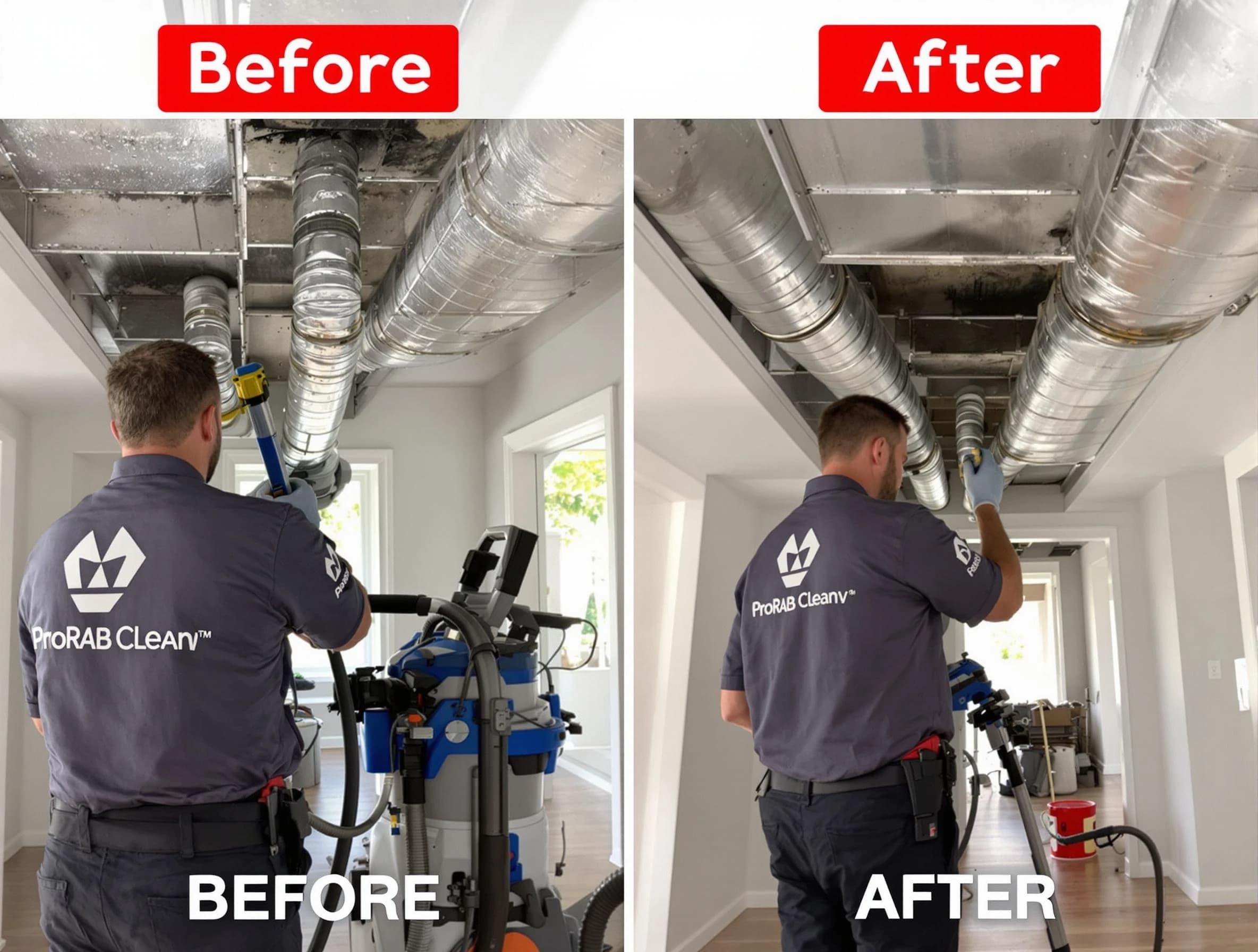 Easton Air Duct Cleaning expert performing thorough residential duct cleaning in a Easton home