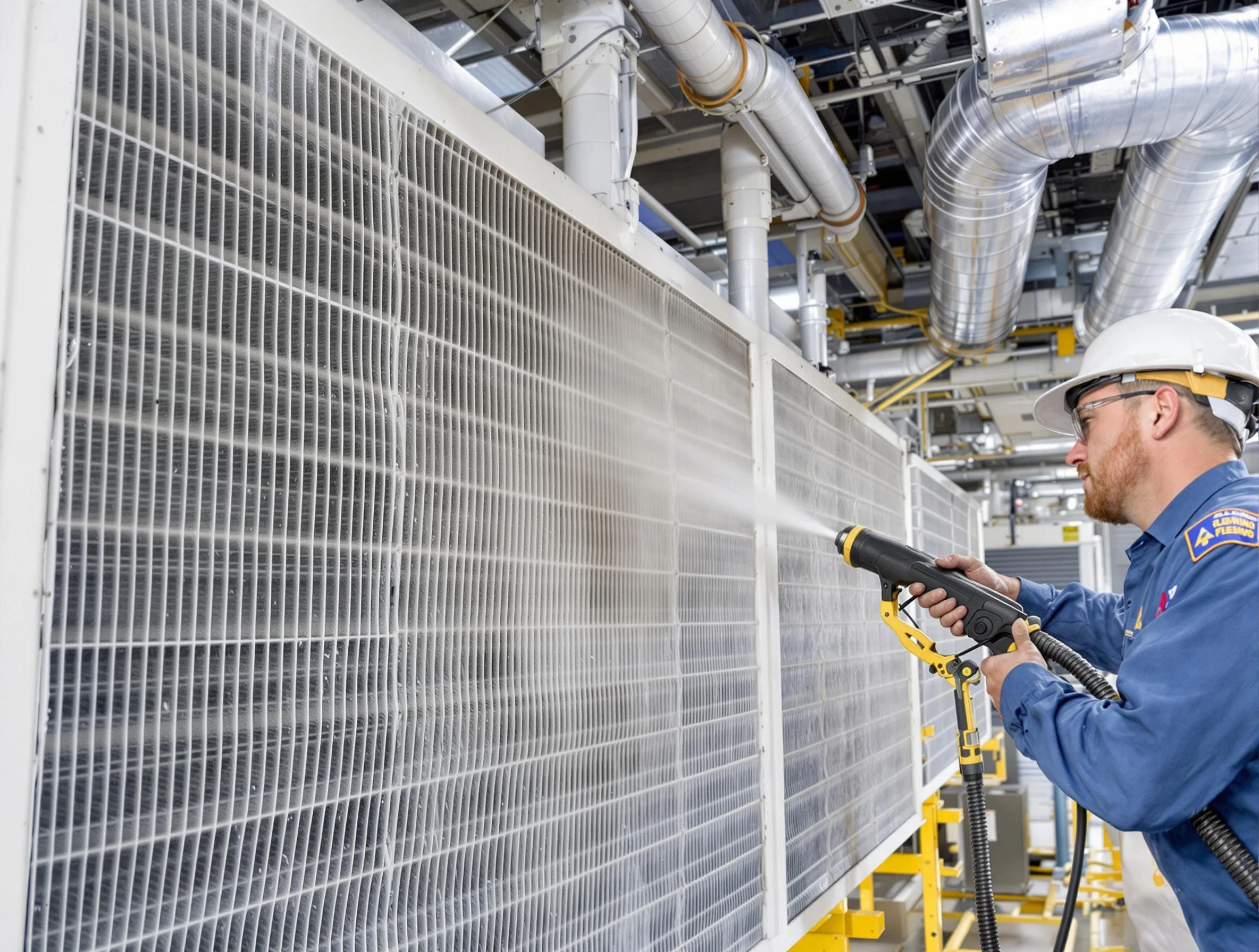 Professional commercial coil cleaning by Easton Air Duct Cleaning in Easton