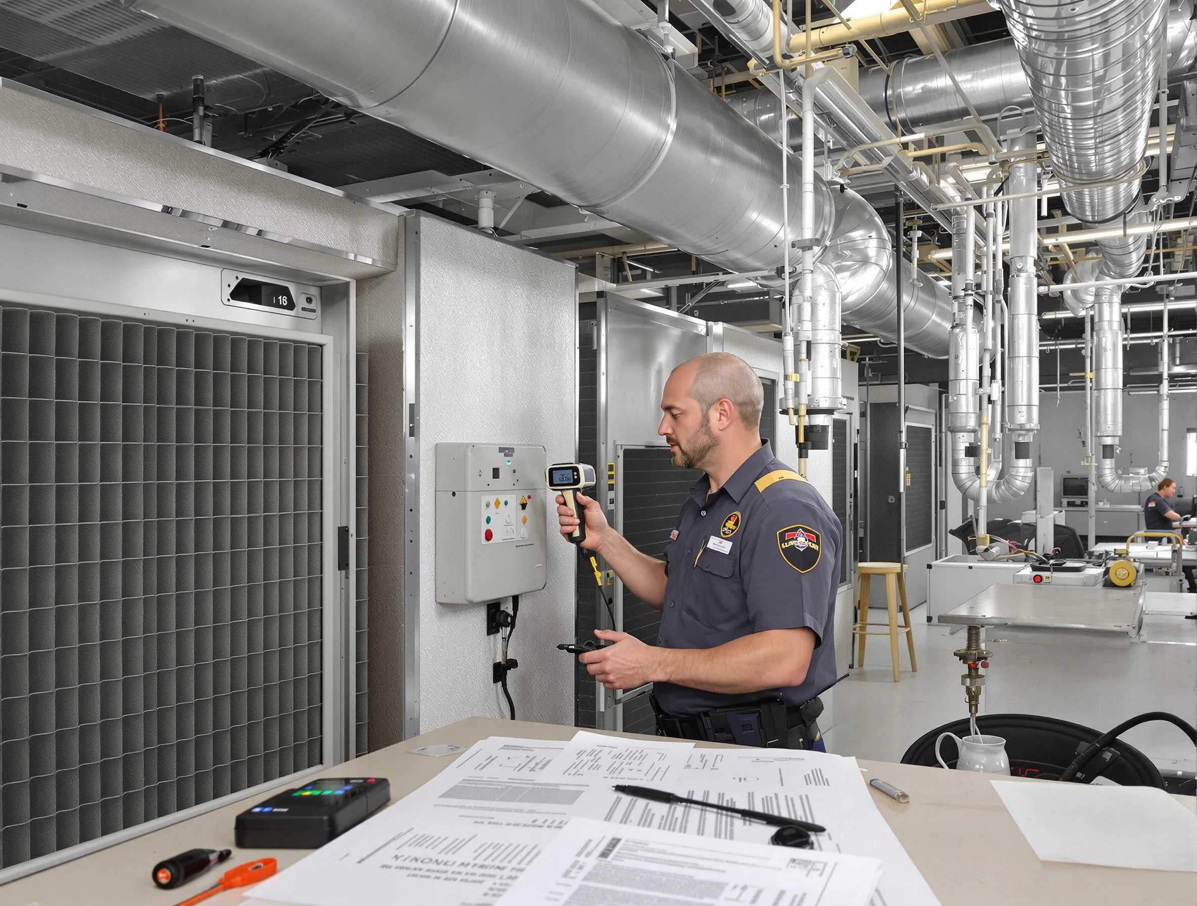 Professional filter system inspection by Easton Air Duct Cleaning in Easton